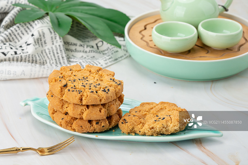 桃酥酥饼图片素材