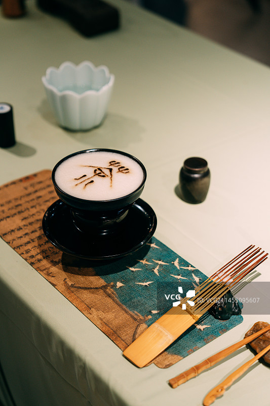 宋代点茶图片素材