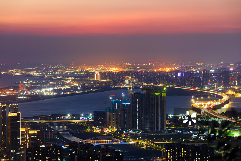 深圳前海夜景图片素材