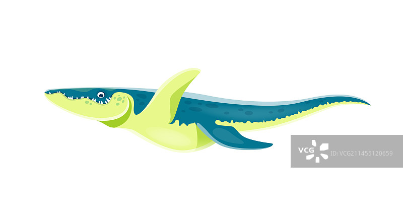 卡通滑稽的克柔龙恐龙形象图片素材