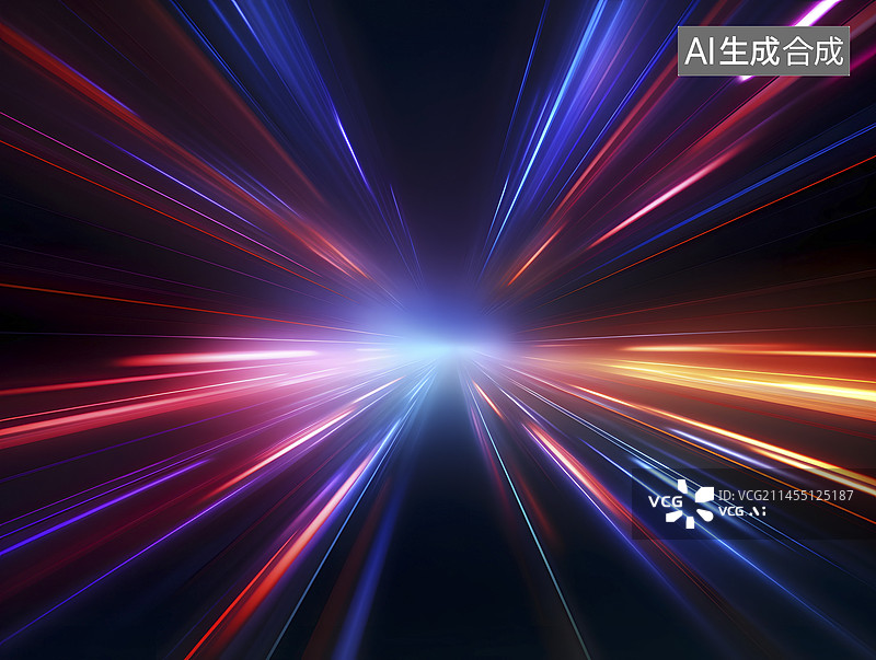 【AI数字艺术】蓝色科技背景图片素材