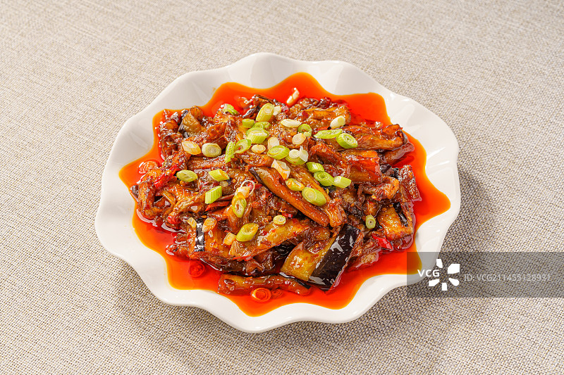 中国特色湘菜豆瓣茄子图片素材