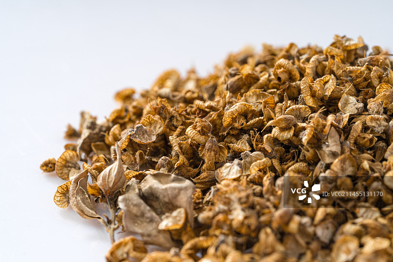 单色背景下的罗勒种子图片素材