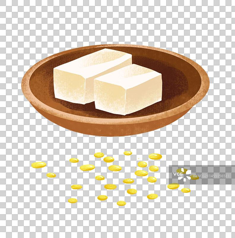 黄豆做的豆腐元素图片素材