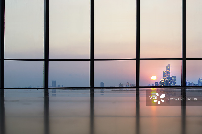 写字楼落地窗图片素材