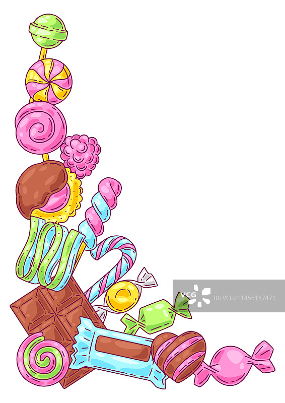 糖果甜点设计背景图片素材