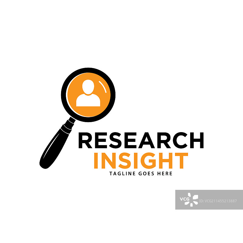 研究洞察力Logo图标模板图片素材