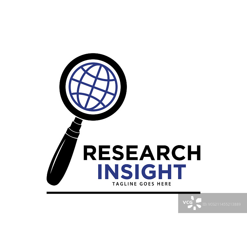 研究洞察力Logo图标模板图片素材