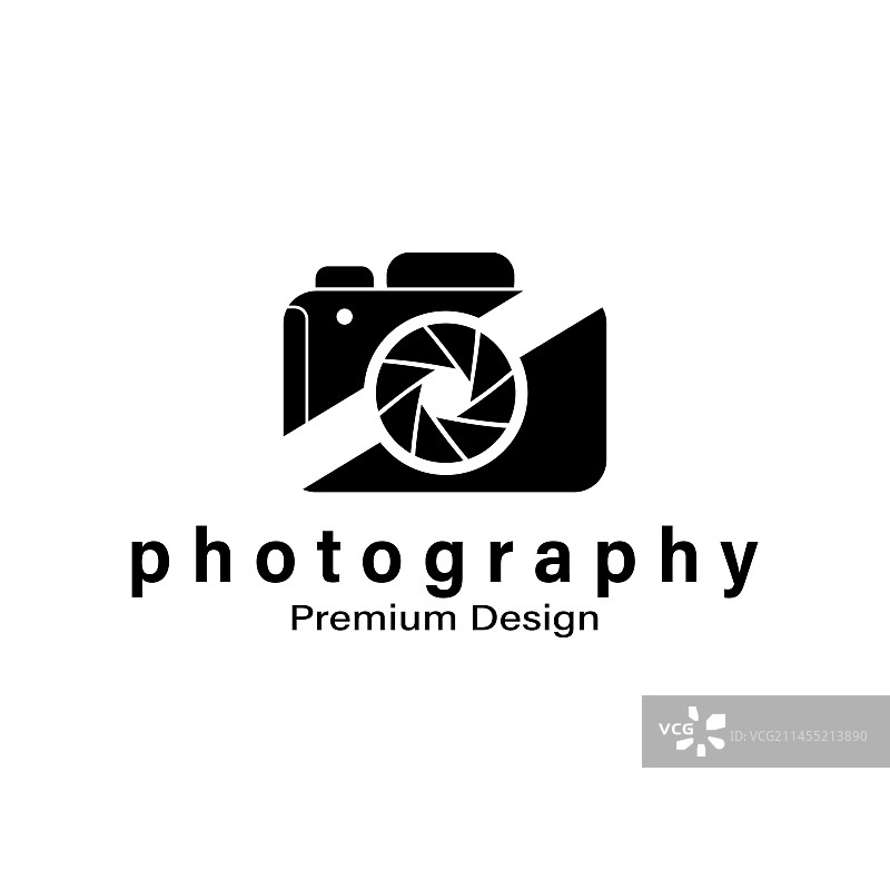 带有剪切标志符号图标设计的相机轮廓图片素材