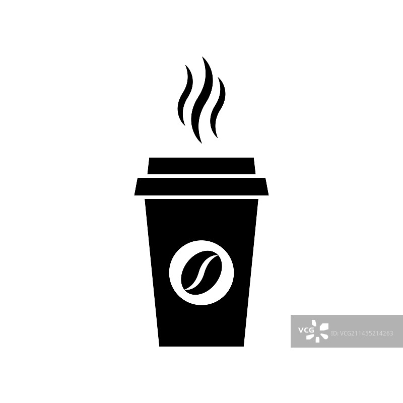 装有热咖啡的塑料咖啡杯图片素材