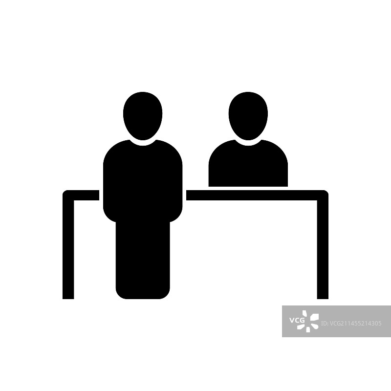 客户服务台图标简约设计图片素材