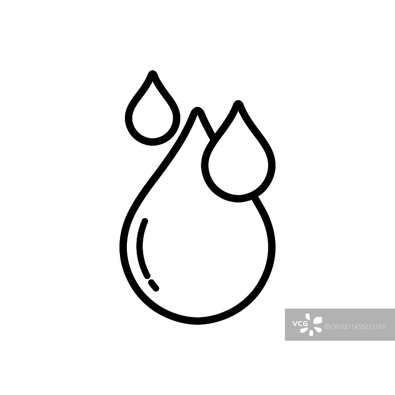水滴扁平图标图片素材
