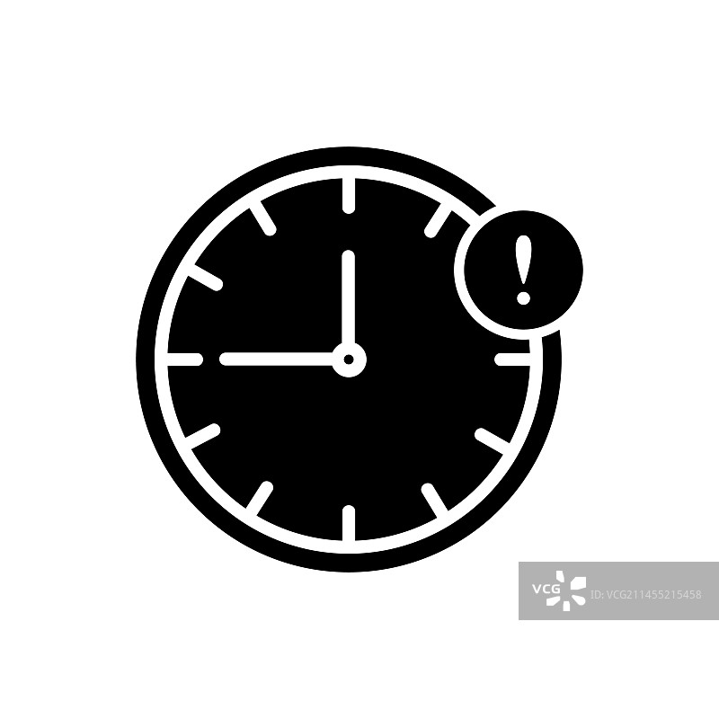 流行剪影风格的时间延迟图标图片素材
