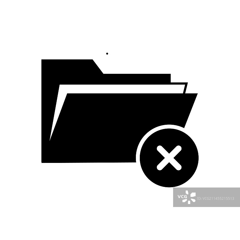 垃圾删除文件夹扁平图标图片素材