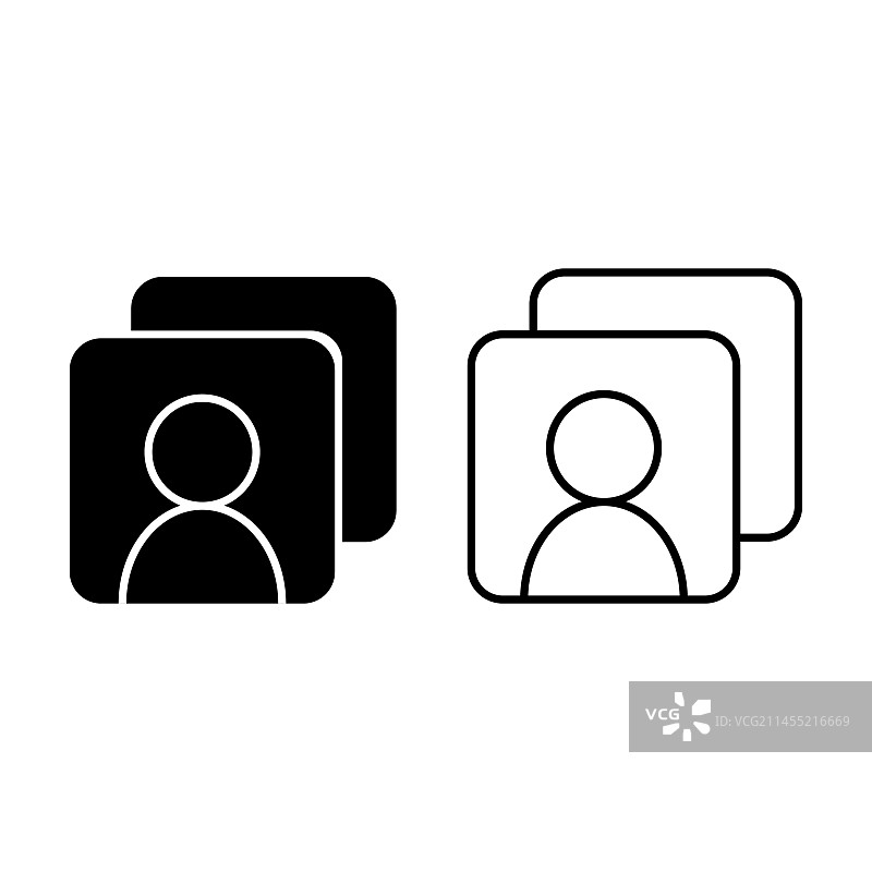 白色背景上的会计图标图片素材