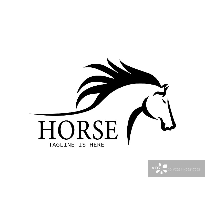 奔马Logo创意设计模板图片素材