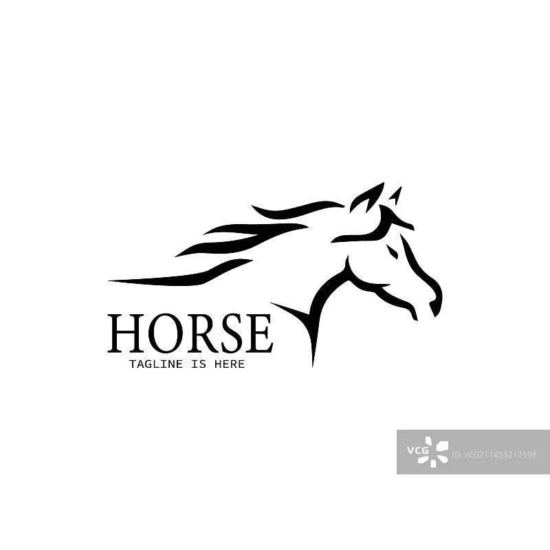 奔马Logo创意设计模板图片素材