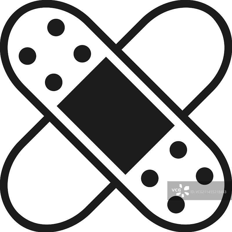 作为卫生用品的医用绷带图标图片素材