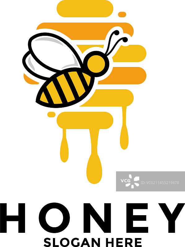 蜂蜜标志设计灵感蜜蜂标志图标图片素材