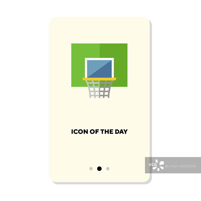 篮球比赛篮筐扁平图标图片素材