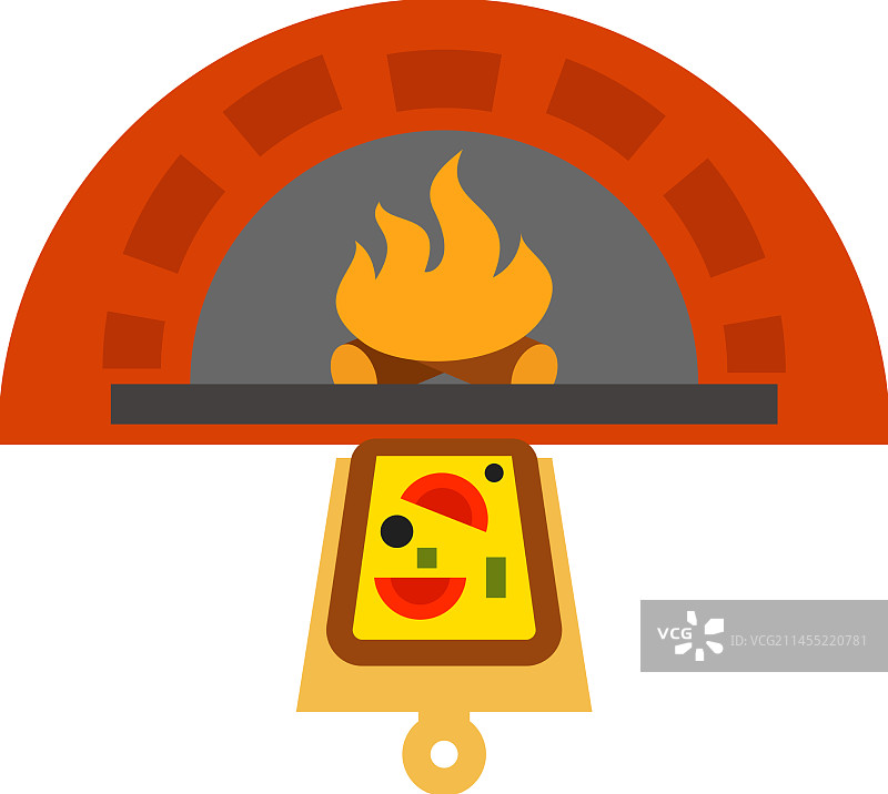 披萨烤箱图标图片素材