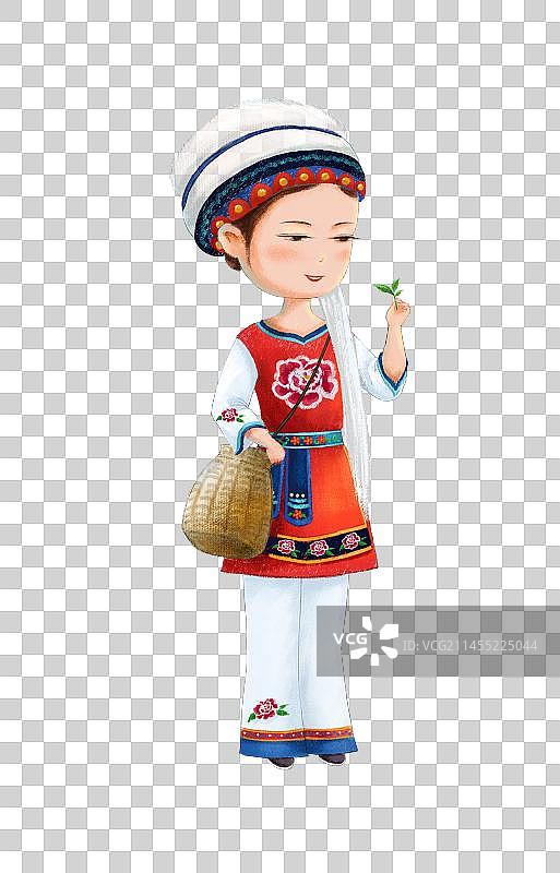 白族采茶少女图片素材