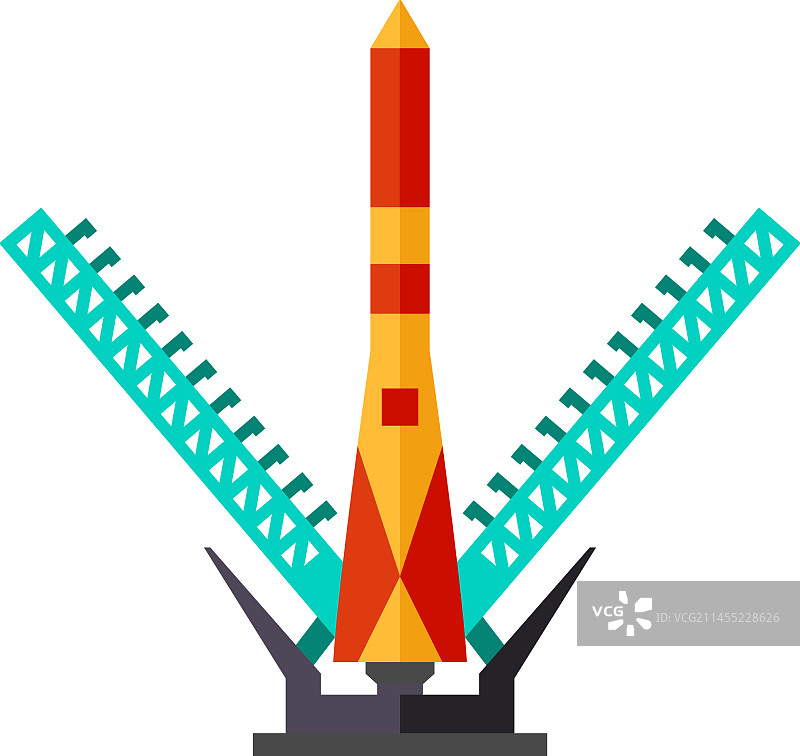 航天飞机发射图标图片素材