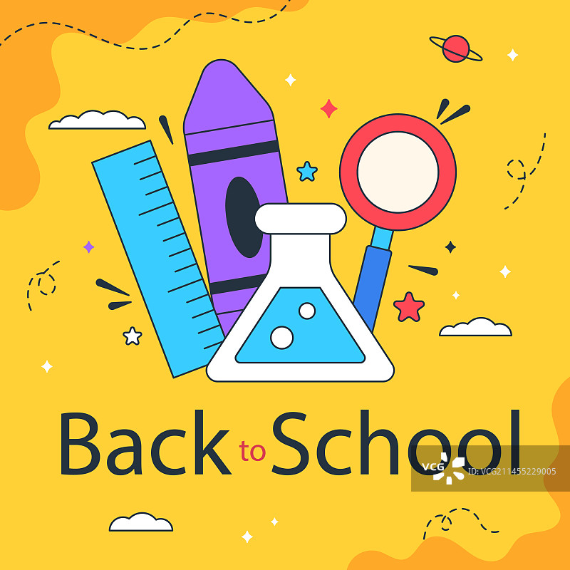 返校季帖子，白色背景图片素材