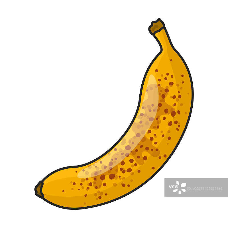 白色背景彩色香蕉图标图片素材