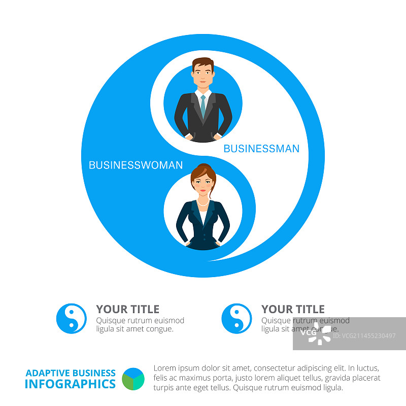 商务信息图表幻灯片模板图片素材