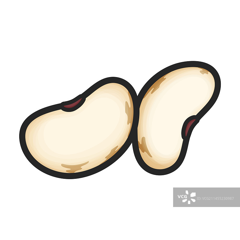 彩色豆子图标图片素材