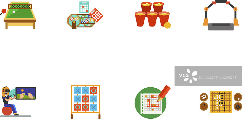 休闲图标集图片素材