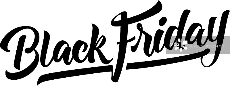 黑色星期五手写文字图片素材
