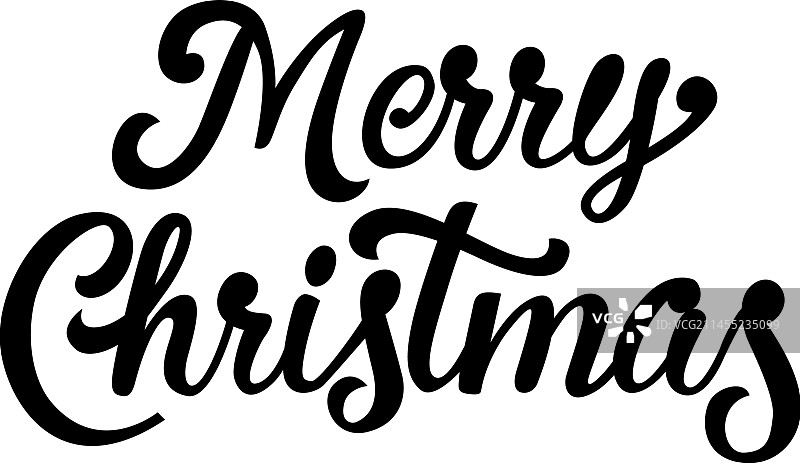 圣诞快乐书法字体图片素材