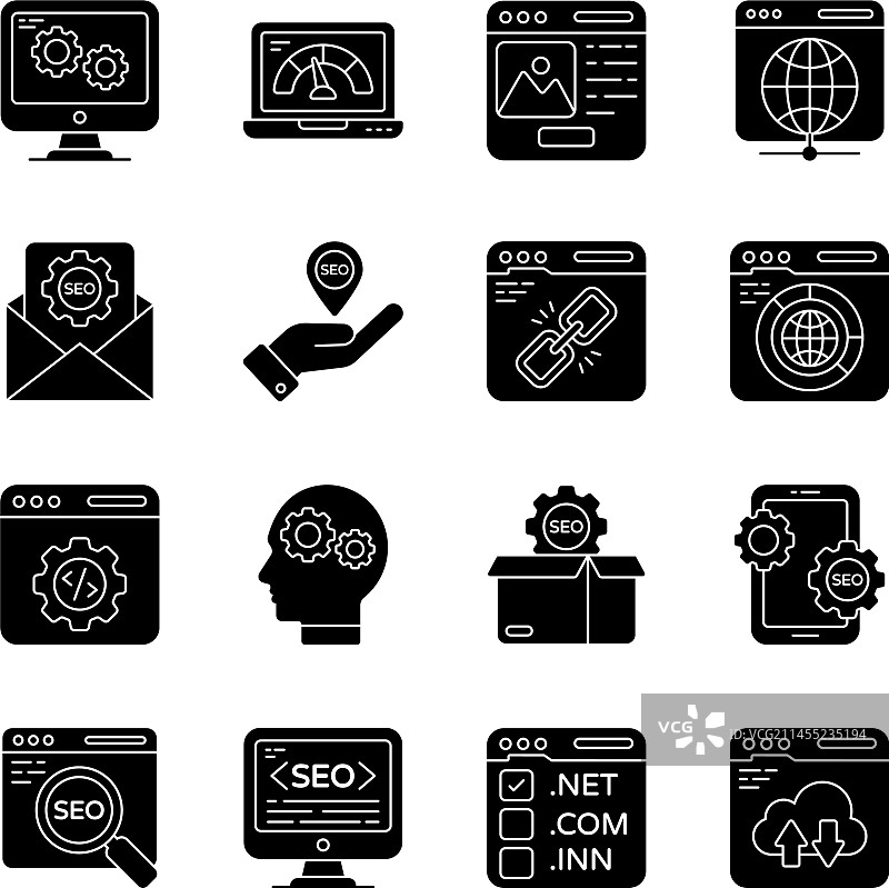 网络和科技实体图标包图片素材