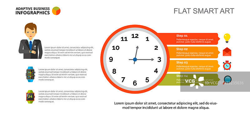时钟图演示文稿模板图片素材