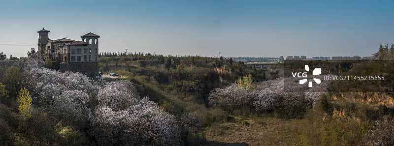 河南省郑州市上街区五云山小镇景观图片素材