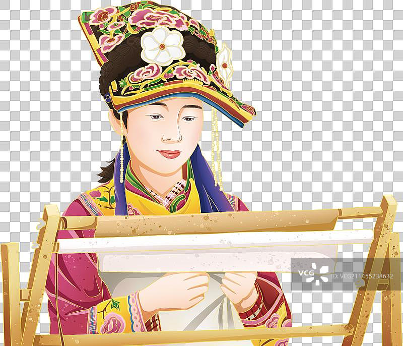 非物质文化遗产-羌绣图片素材