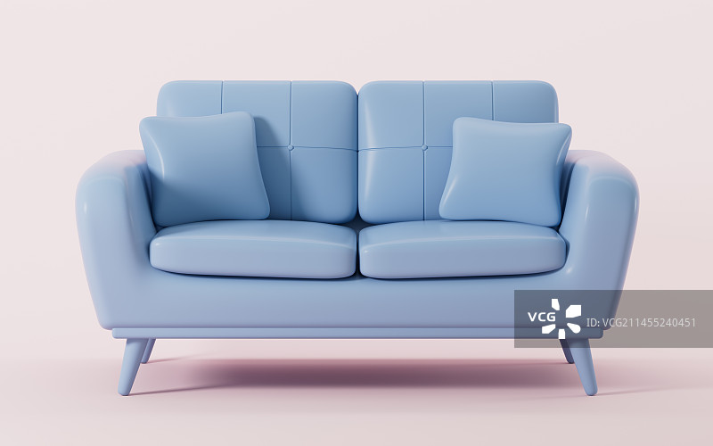 抽象沙发模型3D渲染图片素材