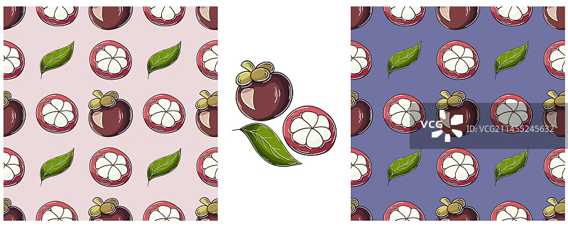 无缝图案颜色集手绘风格即可图片素材