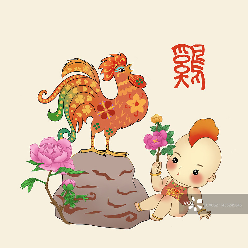 十二生肖鸡图片素材