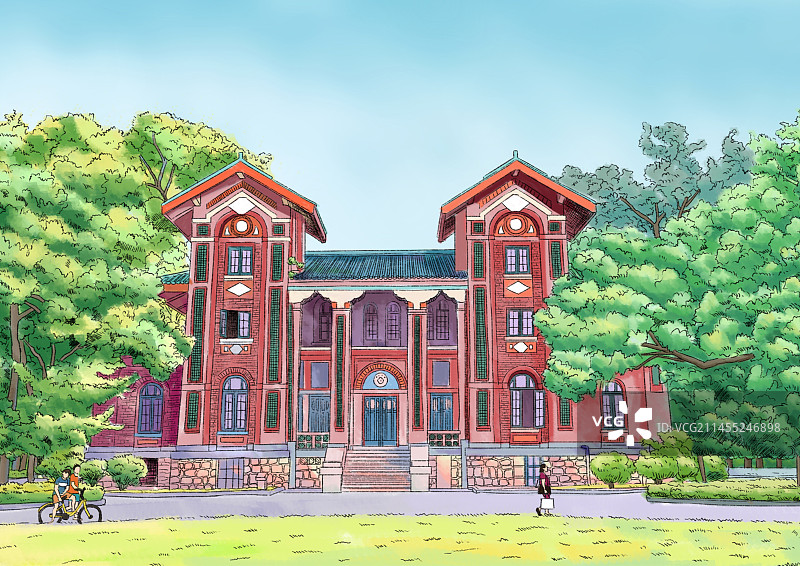 中山大学=南校区怀士堂图片素材