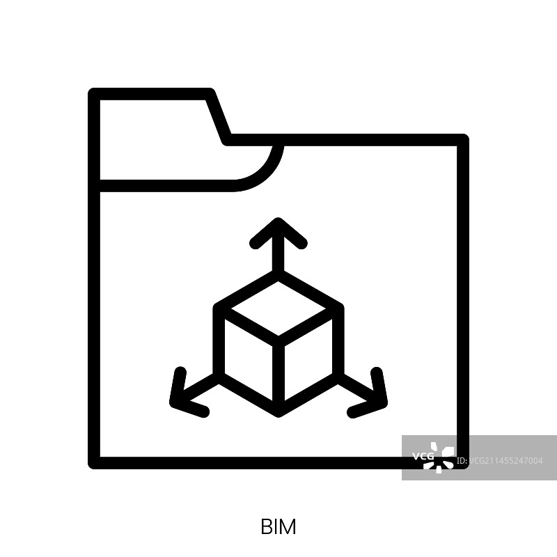 BIM线性艺术风格图标图片素材