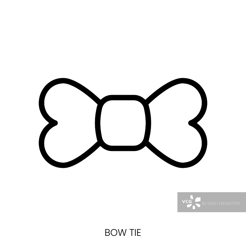 领结线条艺术风格设计图片素材