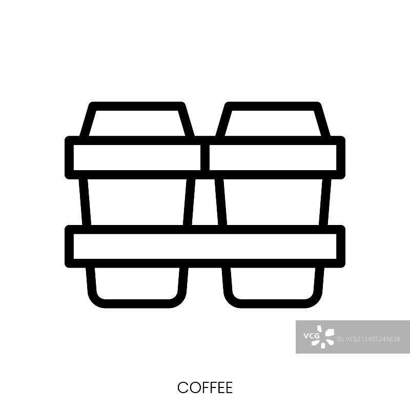 咖啡图标线条艺术设计图片素材