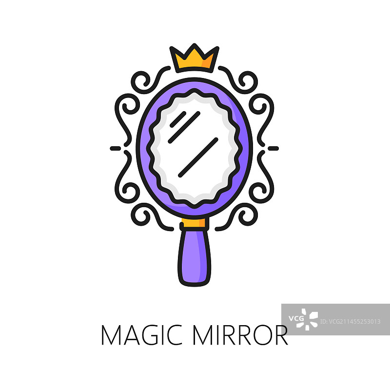 魔法镜子巫术魔法图标神秘符号图片素材