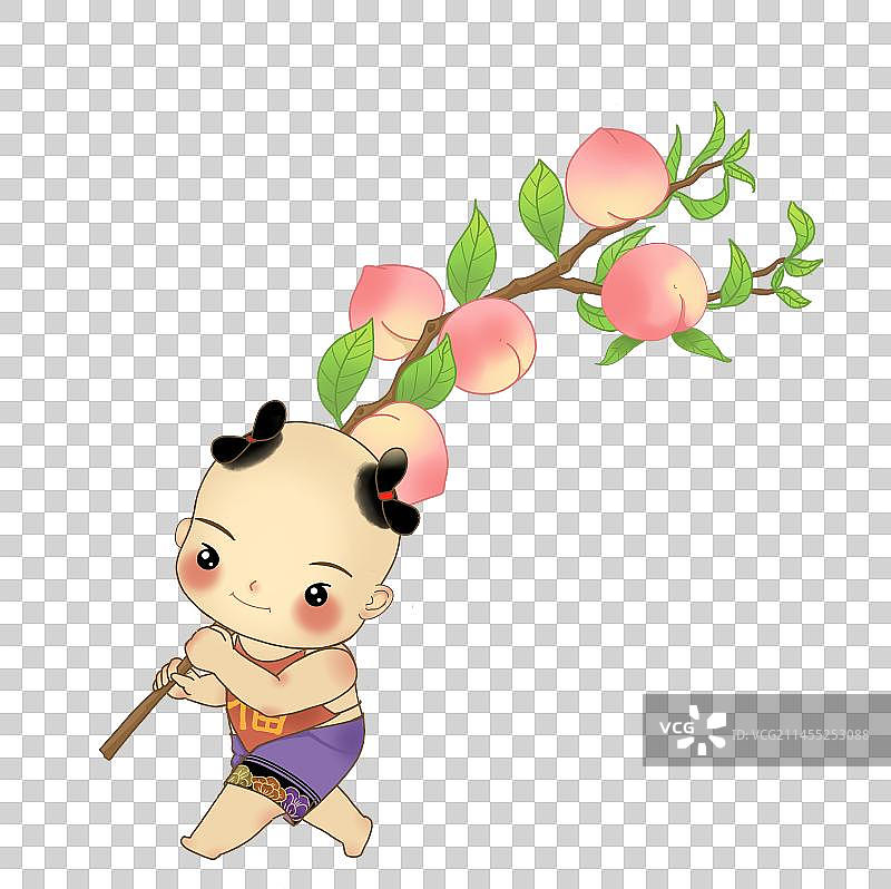 年画娃娃图片素材