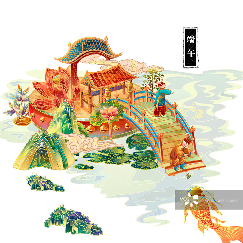 中秋佳节，粽子相伴图片素材