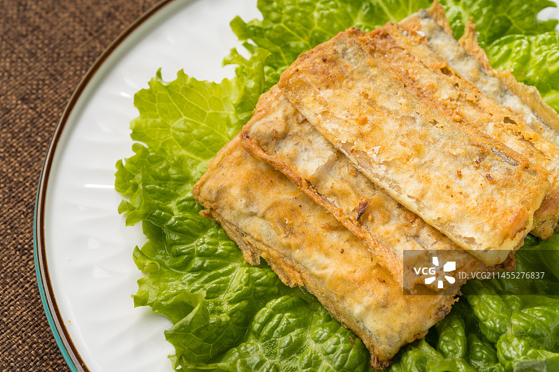 特色中餐香煎带鱼图片素材