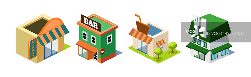 城市建筑与商业基础设施图片素材